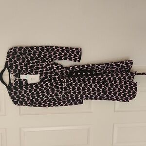 ✨️NWT DVF Charlene Dress Heart Trail Medium Cloud Pink Size 8